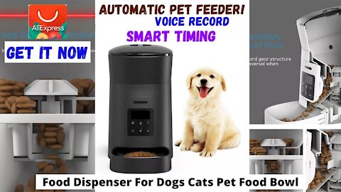 Smar Pet Food Dispenser For Dogs Cats Pet Food Bowl