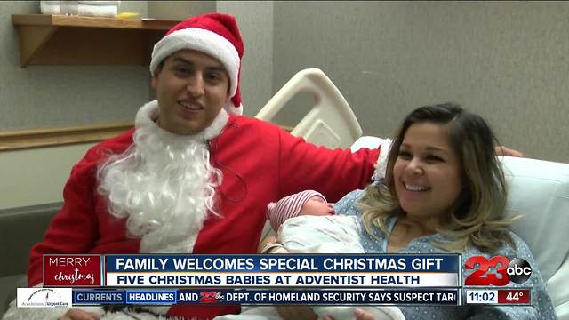 Five Christmas babies born at Adventist Health