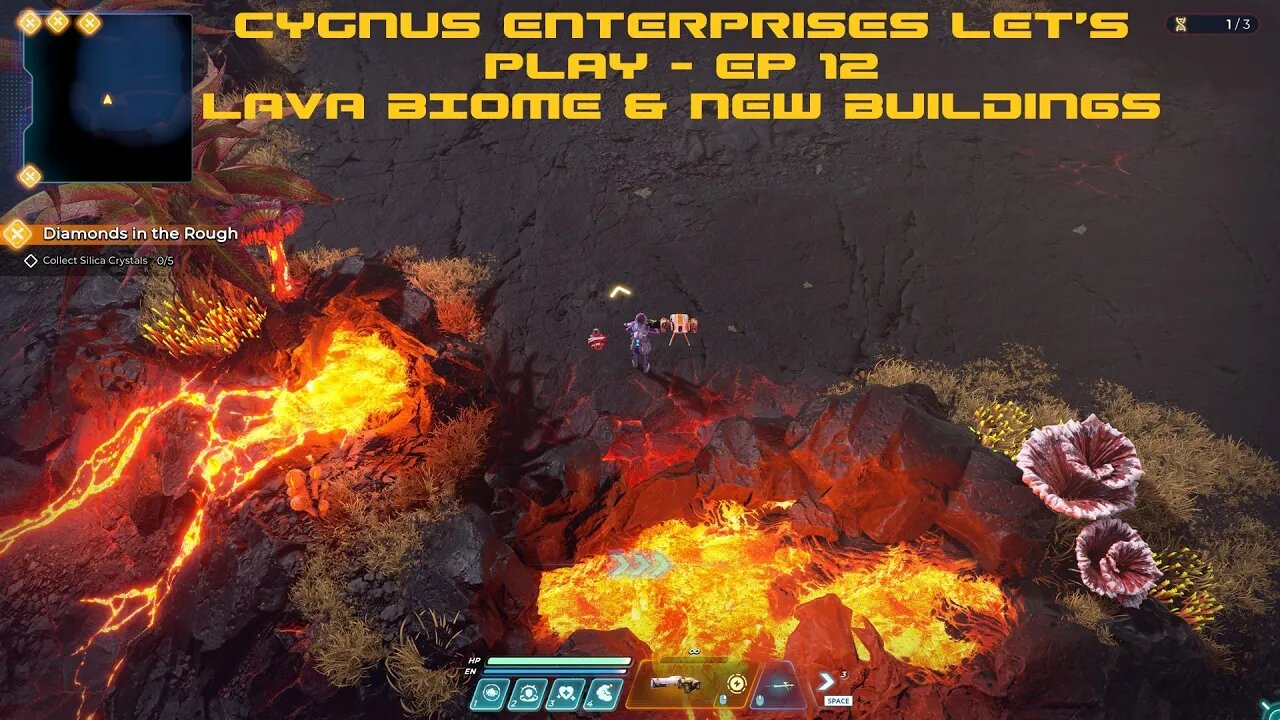 CYGNUS ENTERPRISES LET'S PLAY - EP12, LAVA BIOME & NEW BUILDINGS