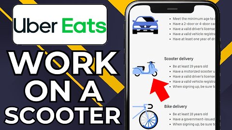 HOW TO DO UBER EATS ON SCOOTER