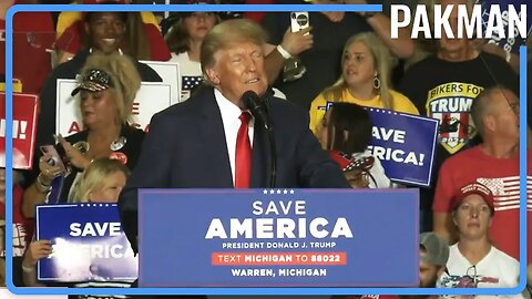 Dripping Wet Trump Visibly Scared at Sick Rally