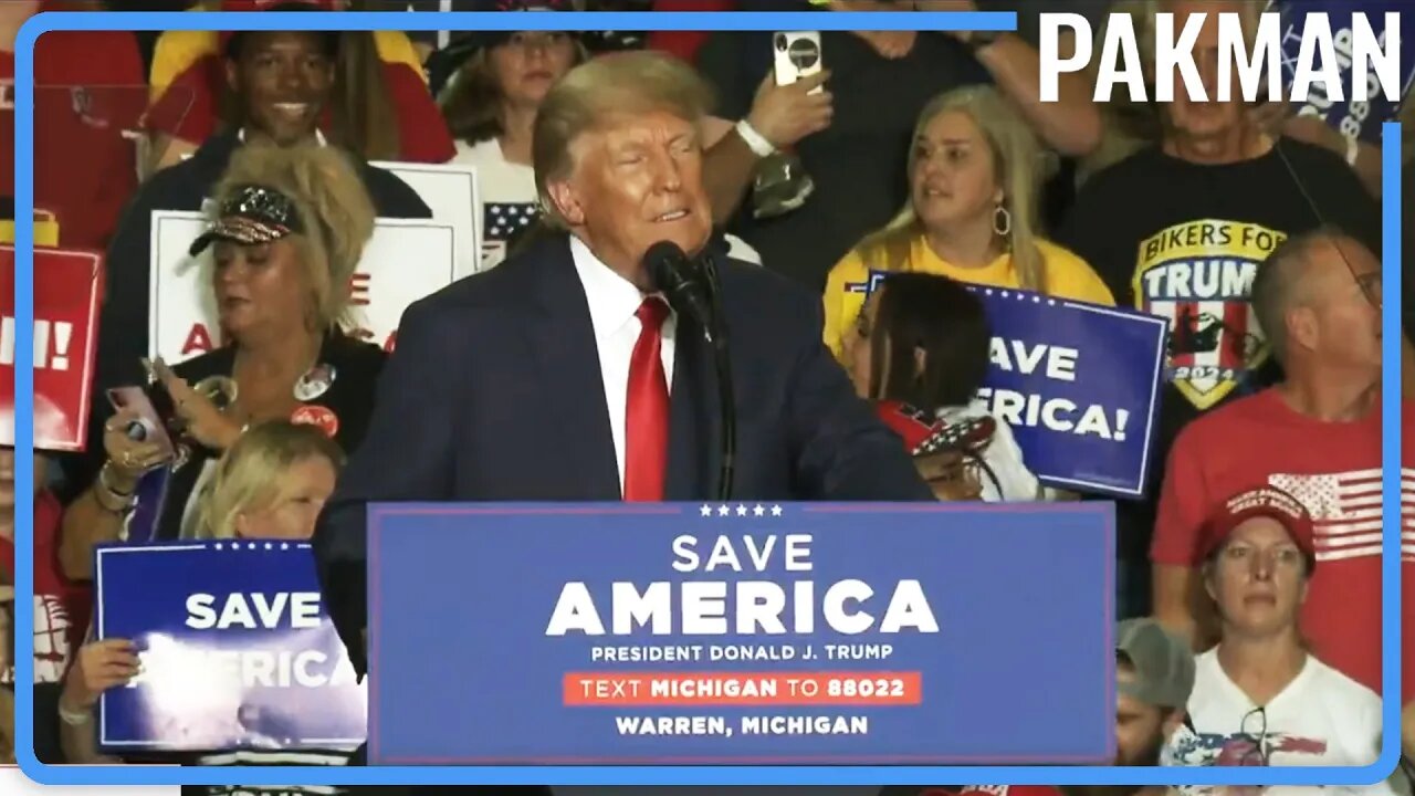 Dripping Wet Trump Visibly Scared at Sick Rally
