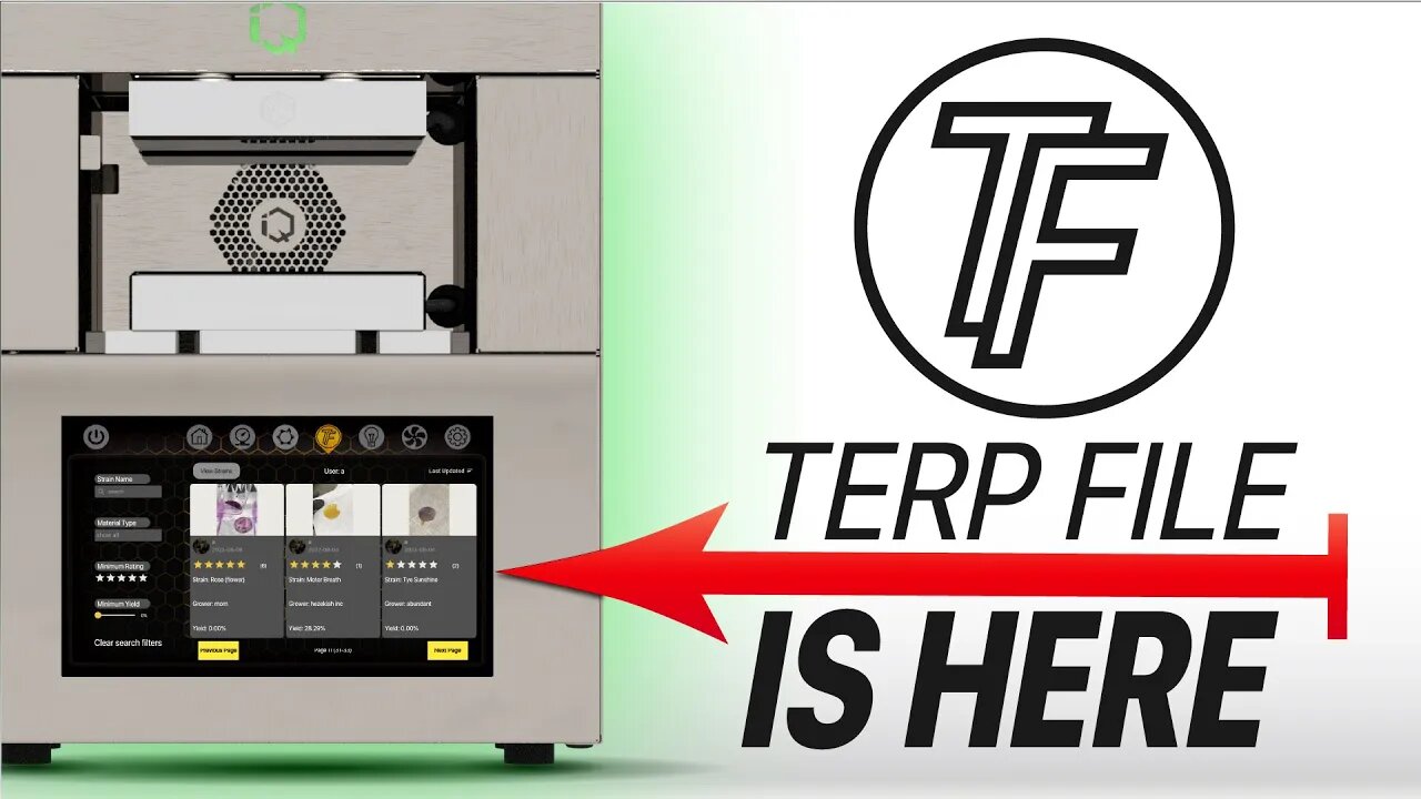 Terp Files in Beta mode on the NugSmasher IQ