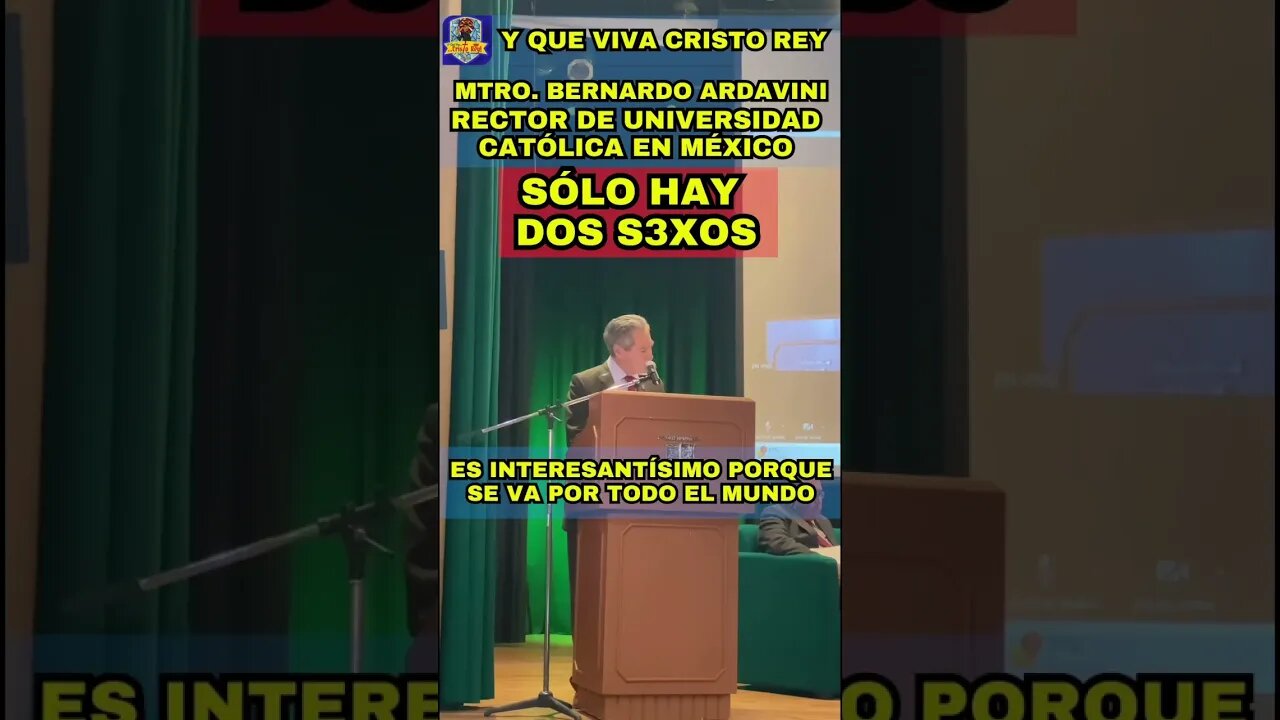 RECTOR DE UNIVERSIDAD EN MÉXICO DESMONTA LA IDEOLOGÍA DE GÉNERO: SÓLO HAY DOS S3X#S