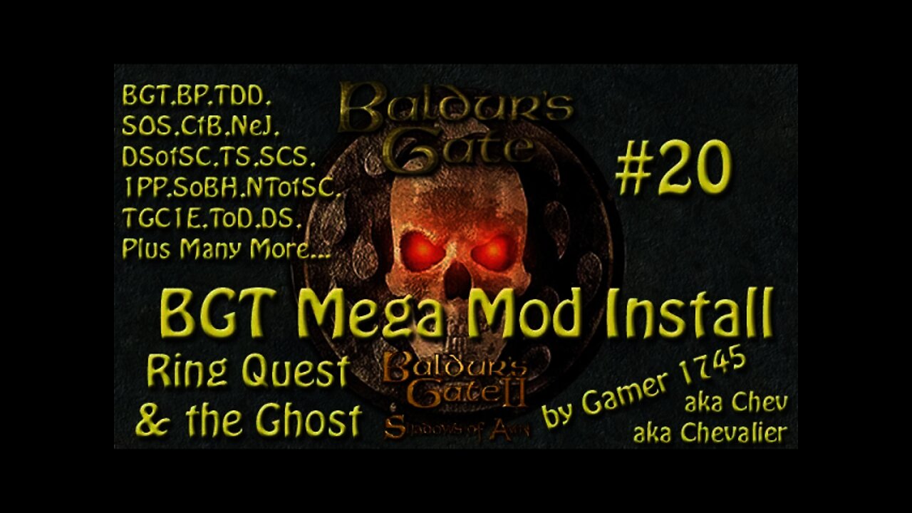 Let's Play Baldur's Gate Trilogy Mega Mod Part 20 - Ring Quest & Ghost