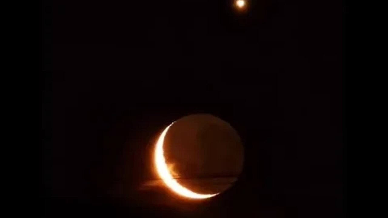 Moon and Venus Conjunction Time Lapse (March 24-2023)