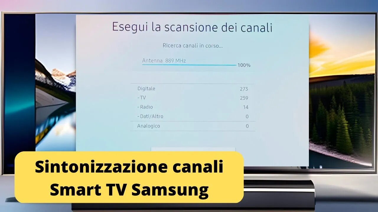 Ricerca canali su Smart TV Samsung