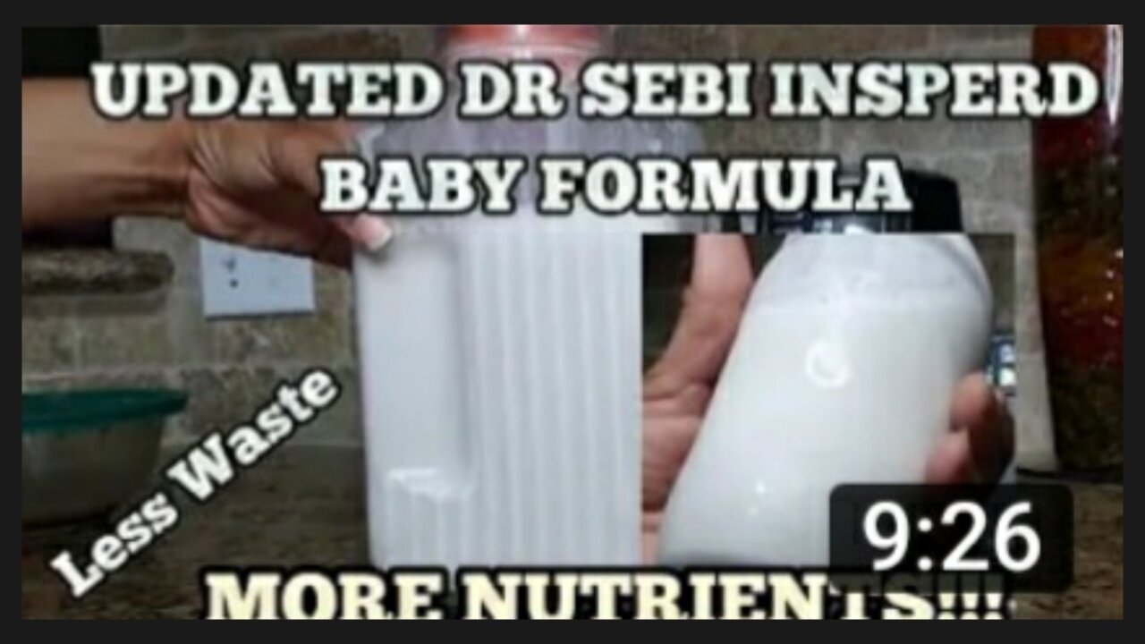 UPDATE DR SEBI INSPIRED PLANT-BASED BABY FORMULA