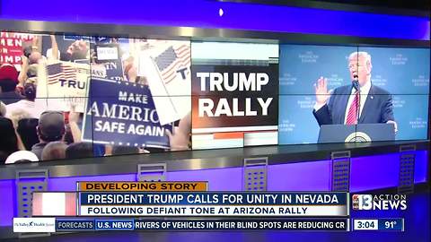 President Trump appears in Reno