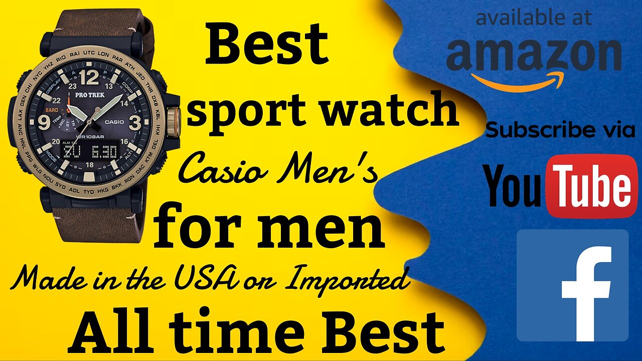 Best sports watch for man||Casio Men's PRG-600YB-3CR PRO TREK