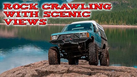 TRUCK CAMPING AND ROCK CRAWLING ON A LAKE BED