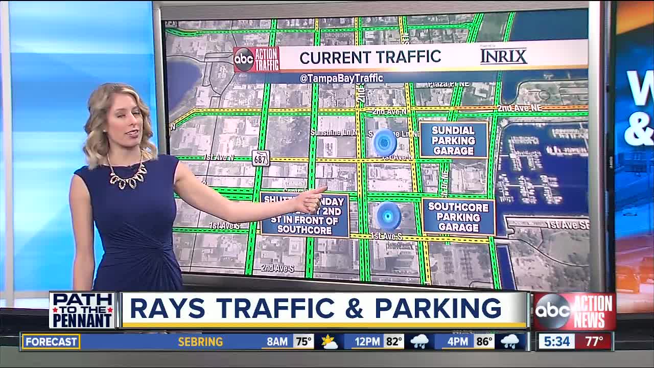 Rays traffic, parking info for game 4 against Astros at Tropicana Field