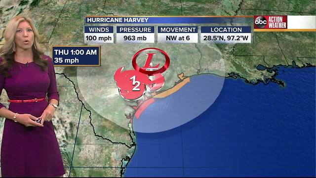 Hurricane Harvey Forecast with Shay Ryan on Saturday, August 26, 2017 (6AM)