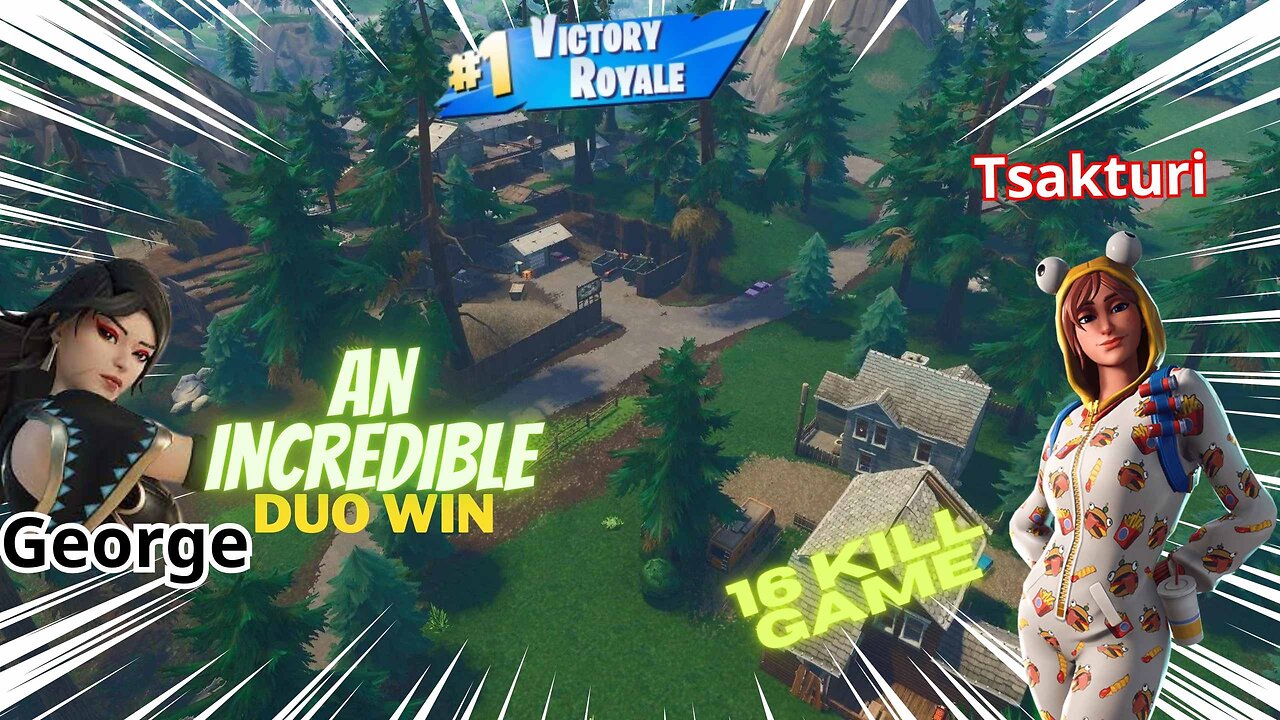 ΦΟΒΕΡΗ DUO ΝΙΚΗ ΜΕ 16 KILLS GAME ( FORTNITE SEASON OG GREEK )