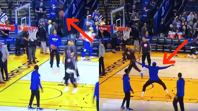 Kevin Durant Does a CRAB DANCE After Steph Curry's Sky High Teardrop Layup