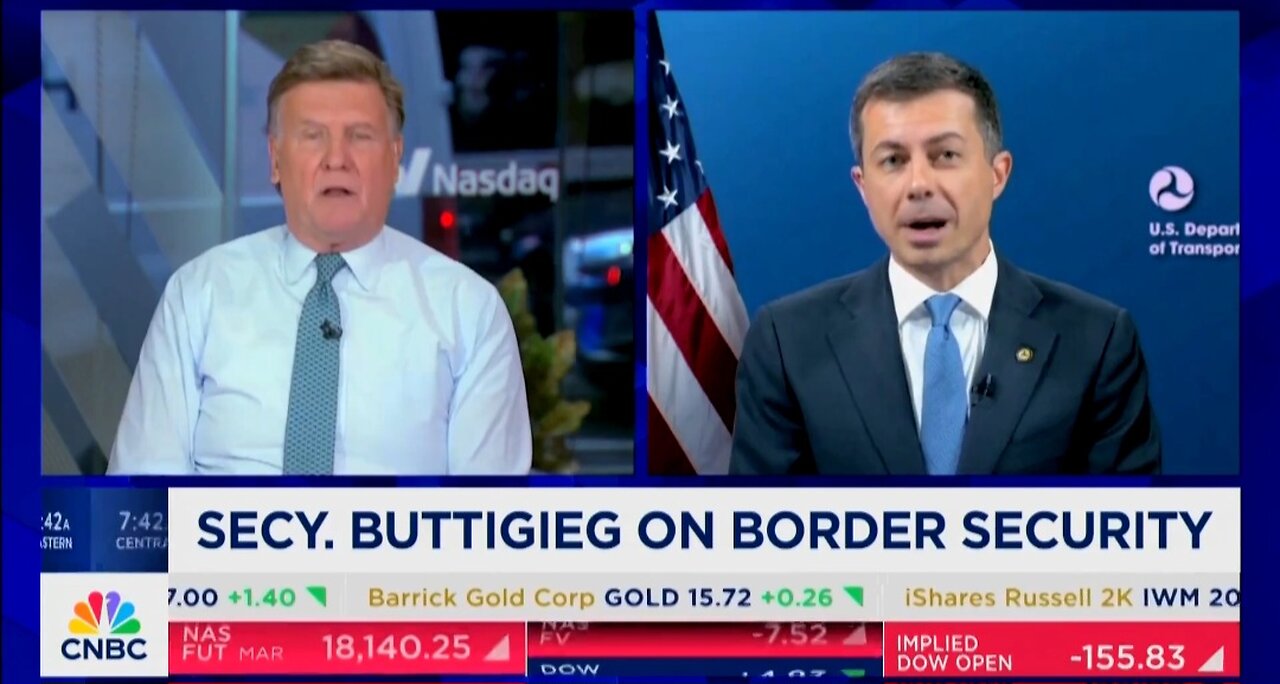 Pete Buttigieg Gets Pissed As CNBC Host Spits Facts About Biden's Open Border