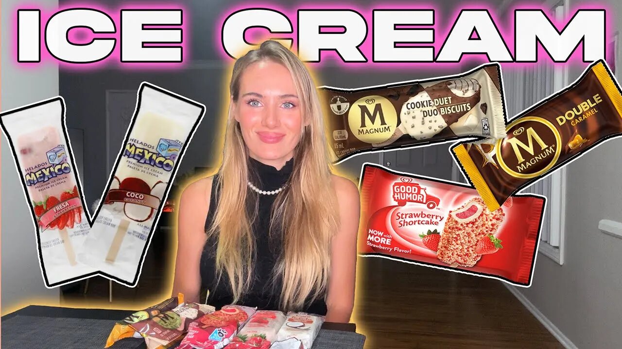 I Try More Ice Cream From 7-Eleven! Russian Girl First Time Trying!!!