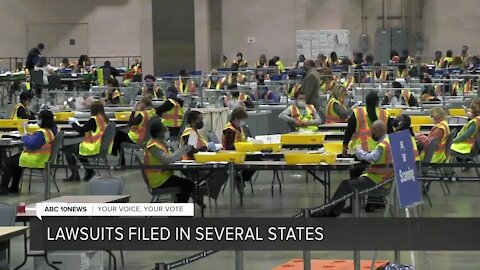 Trump campaign files lawsuits to stop vote counts