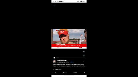 Eye witness to Donald Trump Pennsylvania assassination attempt.