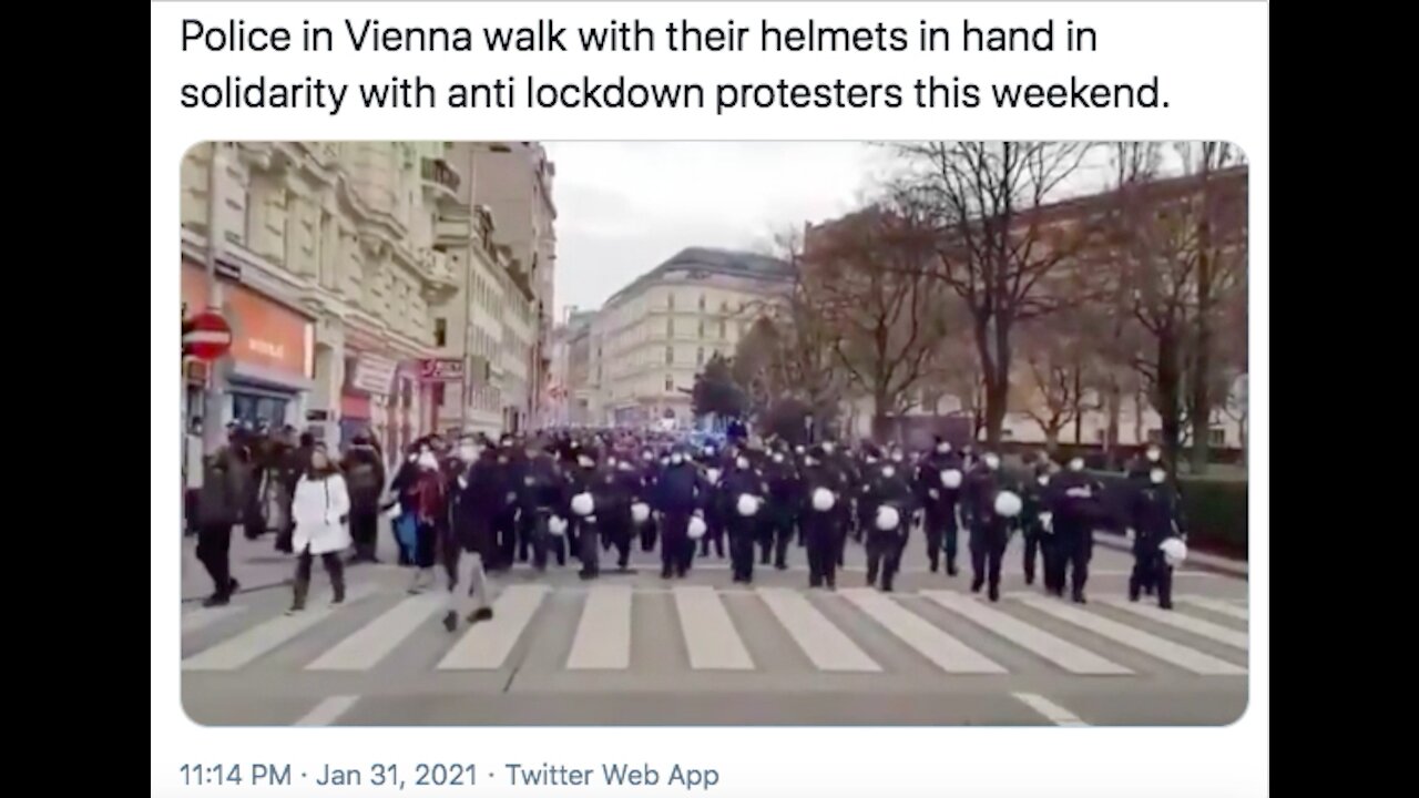 Anti-Lockdown Protest in Vienna