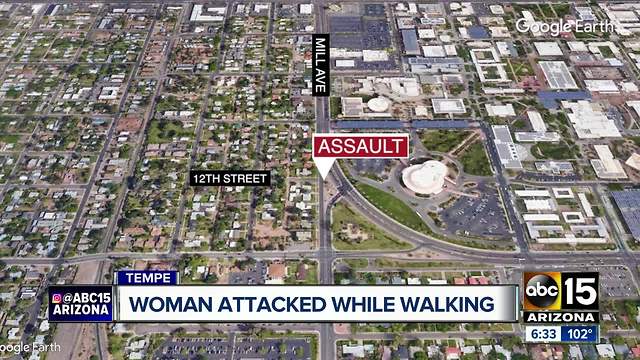 Tempe police searching for man who attacked woman near Gammage