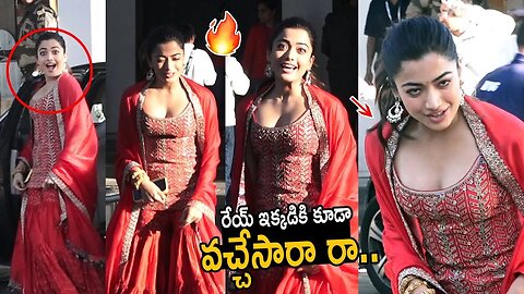 Rashmika Mandanna Was Spotted At Kalina Private Airport Flying From Mumbai