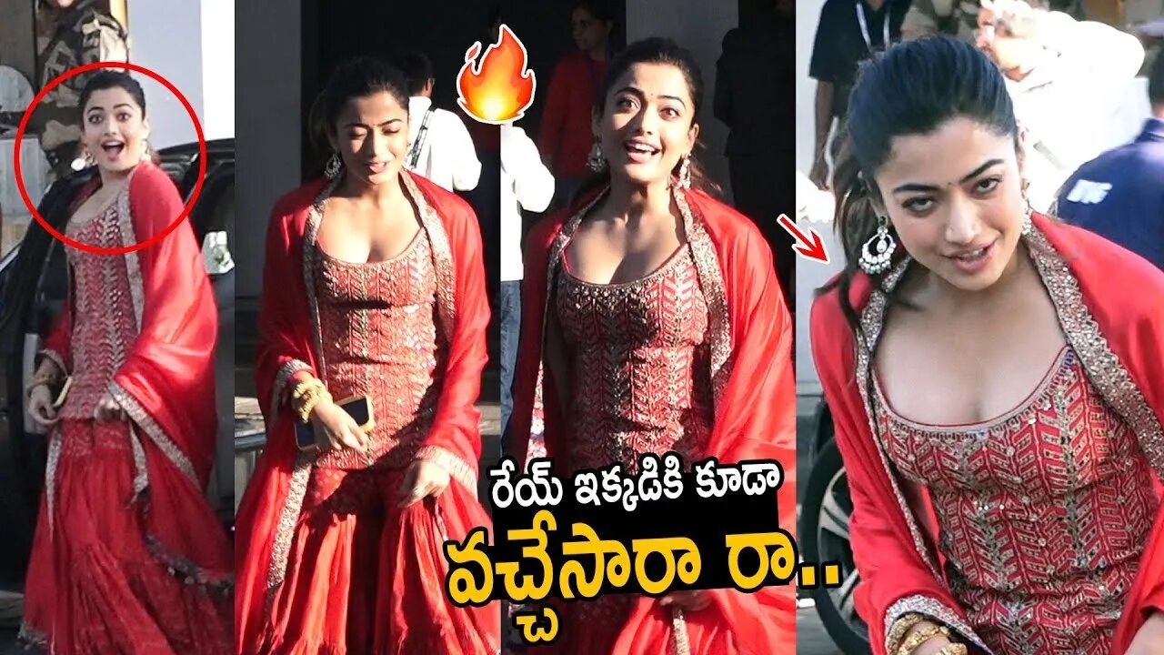 Rashmika Mandanna Was Spotted At Kalina Private Airport Flying From Mumbai