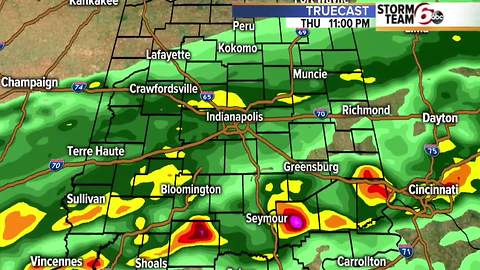 T'Storm threat, then much colder temps!