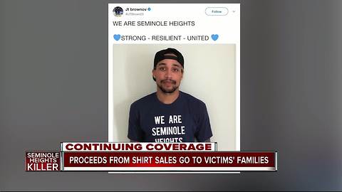 'We Are Seminole Heights' T-shirts for sale, proceeds go to families of shooting victims