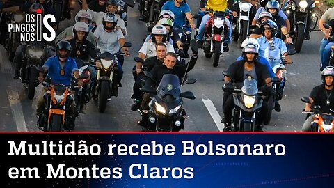 Bolsonaro participa de motociata em Minas e fala em "fim da crise dos combustíveis"