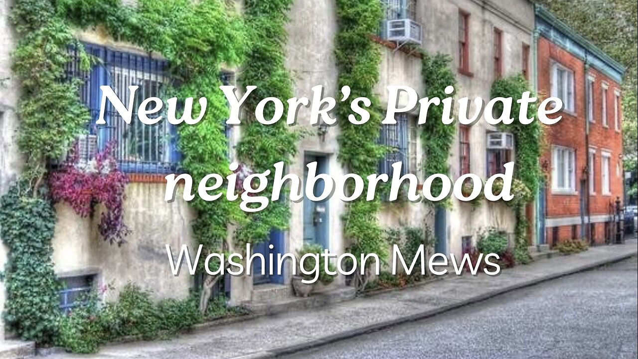 New York's Private Community: Washington Mews