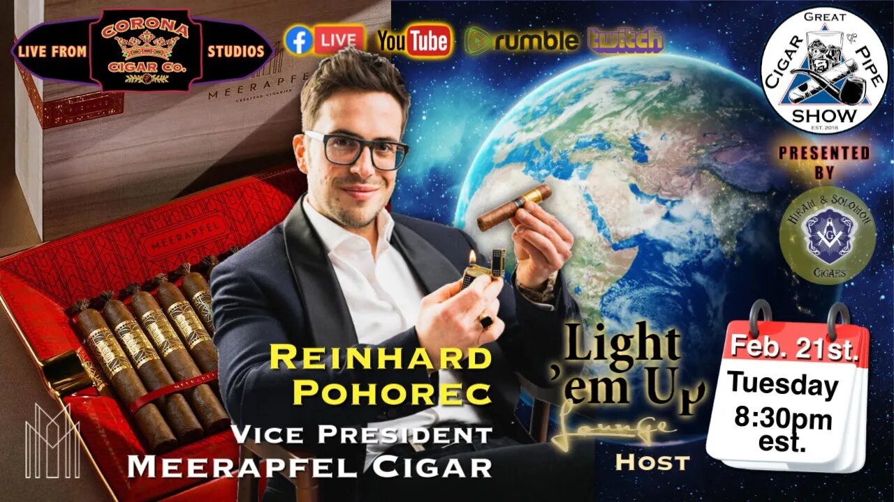 Reinhard Pohorec, VP of Meerapfel Cigar discusses "uberluxury" with the crew of GC&PS.