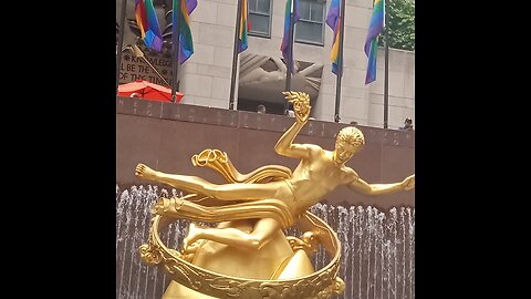 Illuminati Prometheus Lucifer Rockefeller Statue