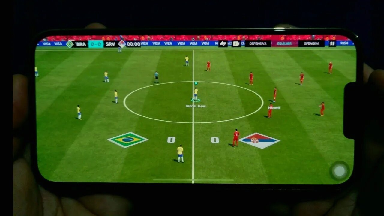 Brasil vs Serbia (FIFA World Cup Qatar 2022 Mobile) Gameplay | Ultra Graphics | 60FPS