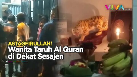 ISLAM DINODAI! Al Quran dan Tasbih Ditaruh Dekat Sesajen Umat Tionghoa