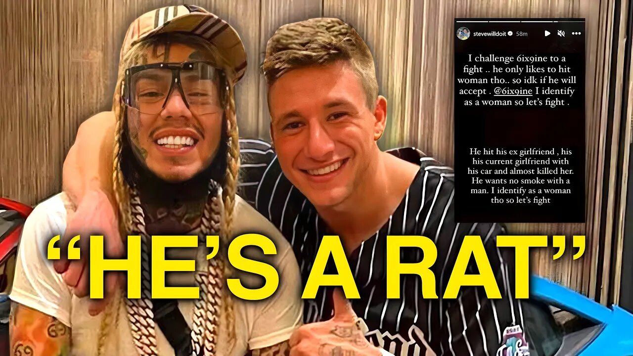 6ix9ine EXPOSED By Stevewilldoit AGAIN
