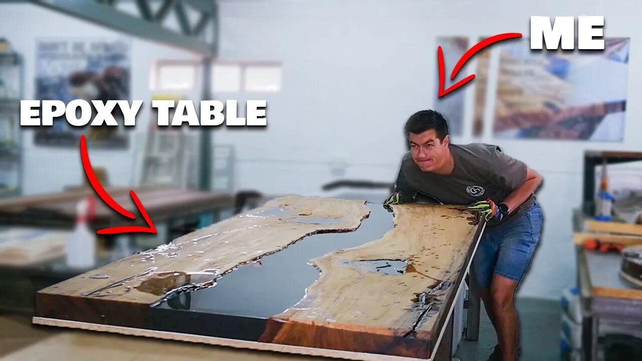 how NOT to build an epoxy table & a screw...