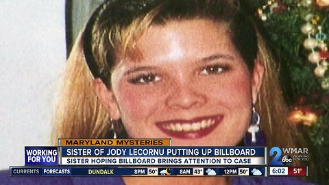 Sister of Towson student killed in 1996, creating billboard to help find killer