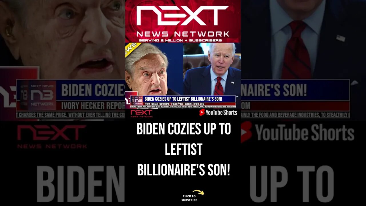 Biden Cozies Up To Leftist Billionaire's Son! #shorts