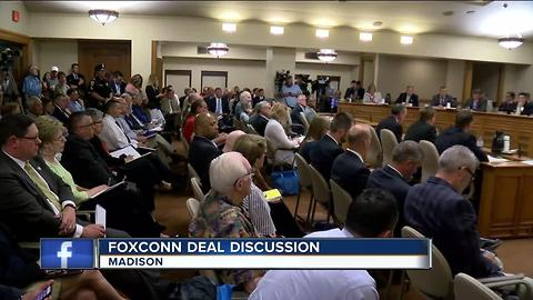 Foxconn bill held before public hearing