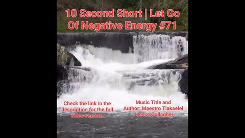 10 Second Short Of Let Go Of Negative Energy | #meditation #shorts #shortsvideo #waterfall #71