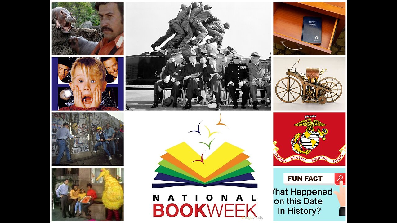 This Date in History - USMC, National Book Week, Sesame Street, Berlin Wall Fall and MORE! 11/10/24