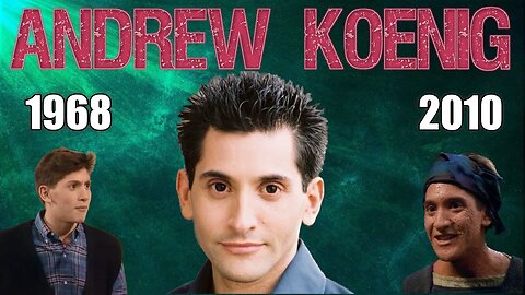 The Sad Su*cide of Actor Andrew Koenig