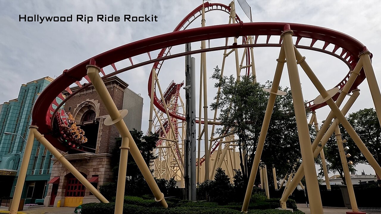 Off Ride Footage of HOLLYWOOD RIP RIDE ROCKIT at Universal Studios, Orlando, USA