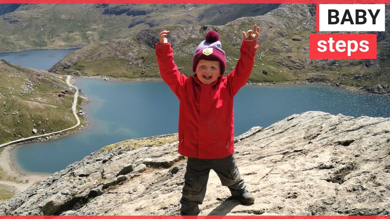 Climber aged THREE completes Three Peaks Challenge