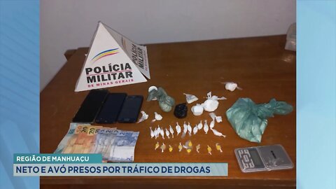 Região de Manhuaçu: Neto e Avó Presos por Tráfico de Drogas.