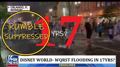 MARCH BREAK MADNESS? DISNEY WORLD GUESTS WATCH THE WATER FLOOD PARK- WQRST IN 17YRS?