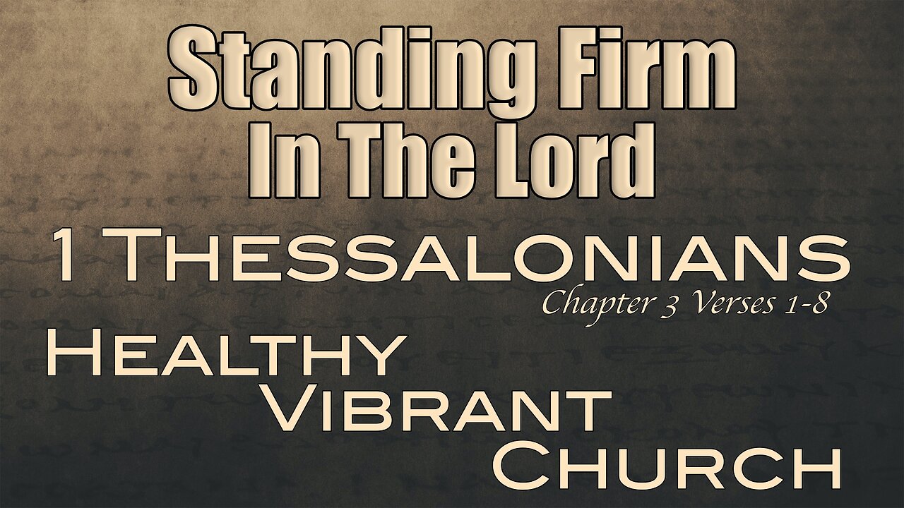 CFC Sunday Sermon - September 15, 2024 - Standing Firm In The Lord