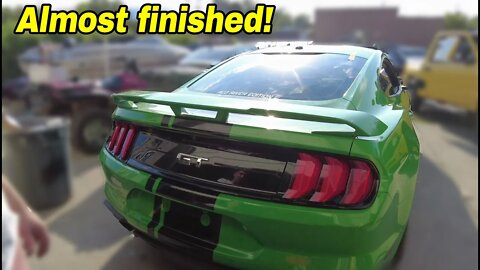 Helping Jake finish the John Deere edition Mustang and Nate got a Turbo Honda!