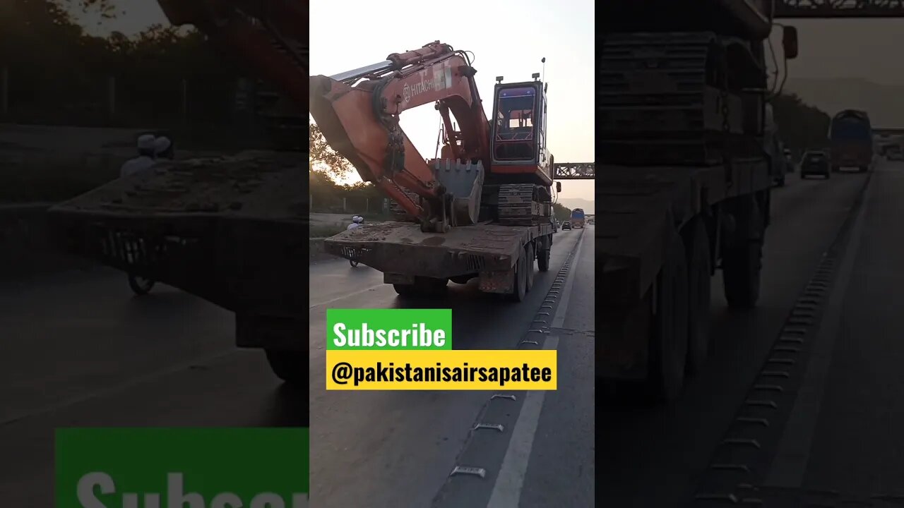 Hitachi excavator load on truck#ytshortsvideo #trendingshorts #satisfying @pakistanisairsapatee